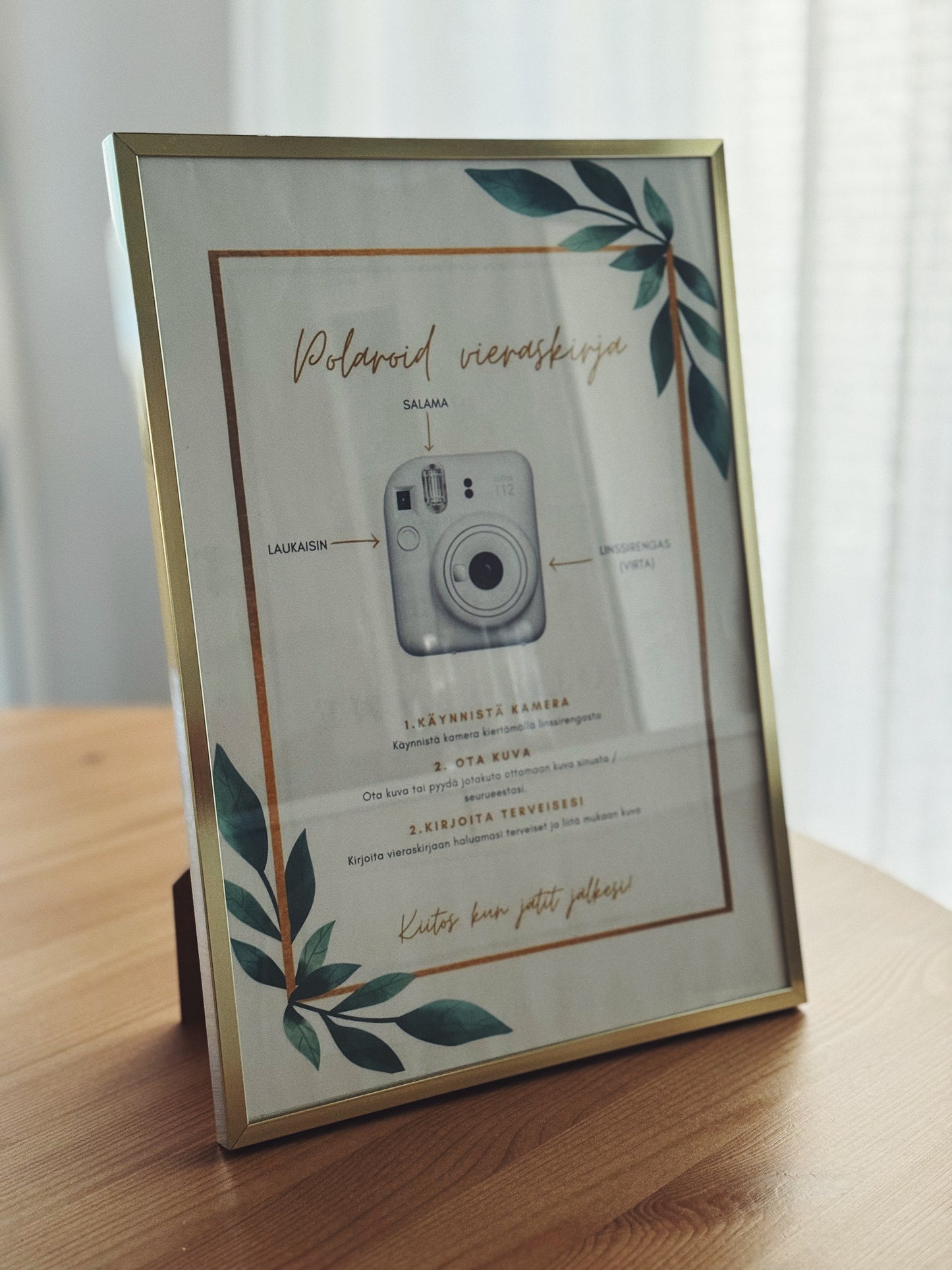 Polaroid-kamerasetti valkoinen