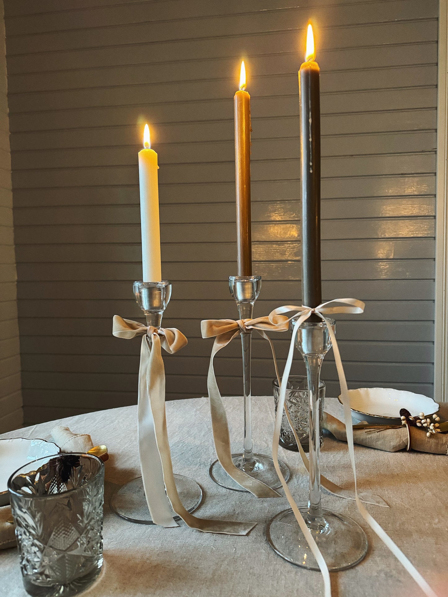 Kynttilänjalka lasinen